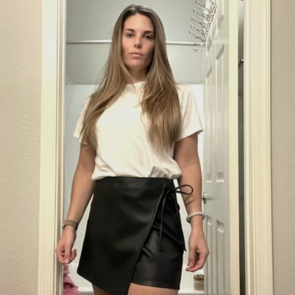 Abercrombie Leather Skort